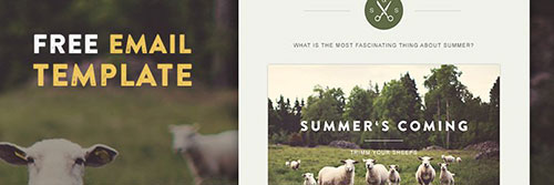 Web Templates Green Village email free resources for designers