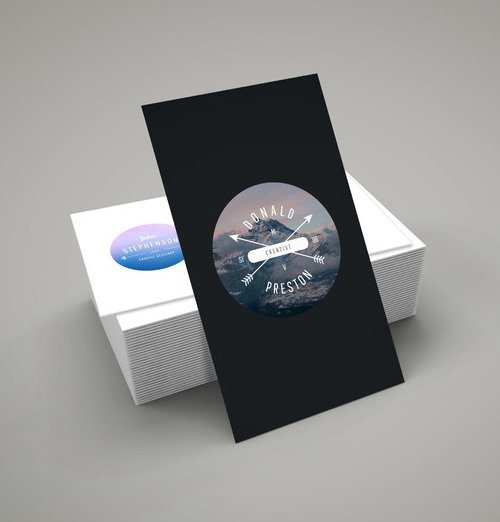 Free Business Card Mockup PSD 展示模板