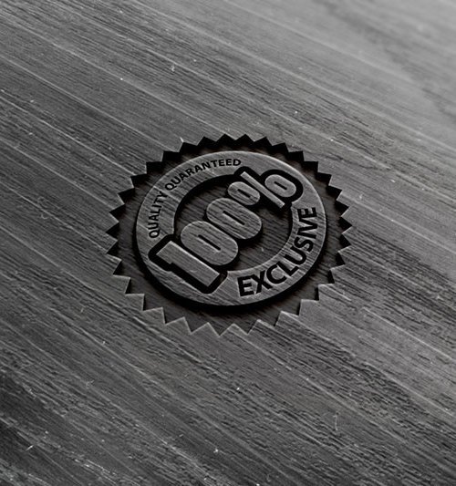 Photorealistic Wood Logo Mock-up