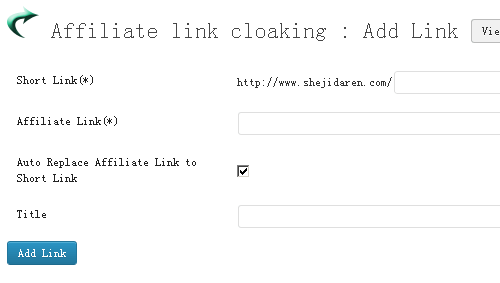 短网址跳转插件 affiliate-link