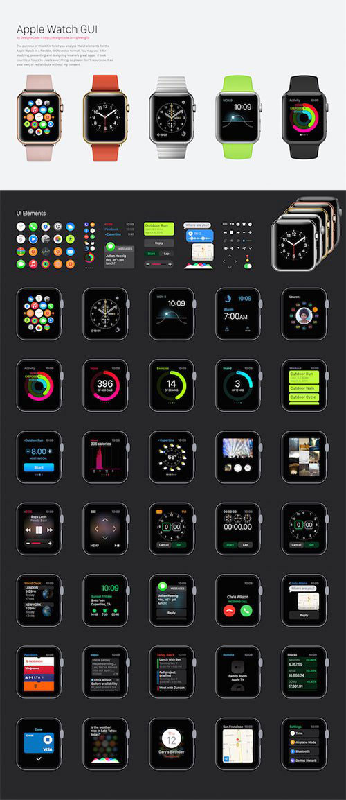 Apple watch ui