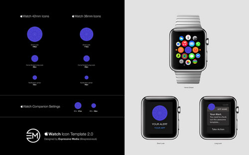 apple watch 图标模板