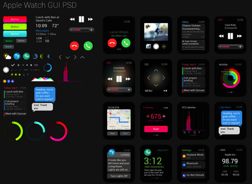 apple watch UI