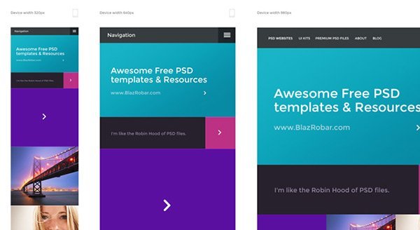 Responsive PSD Template 免费网站模板下载