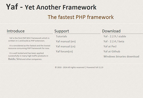 Yet another framework