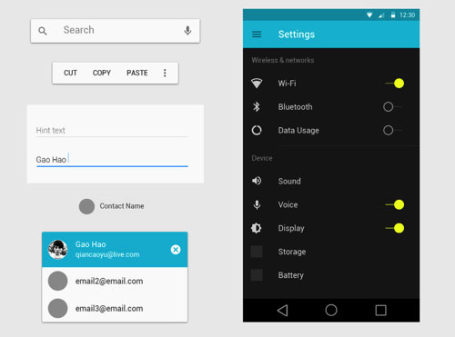 Android L PSD素材