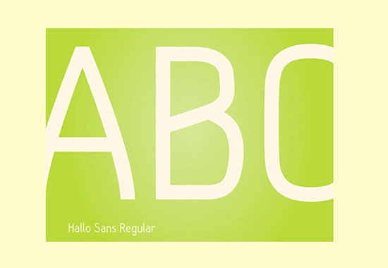 Hallo font