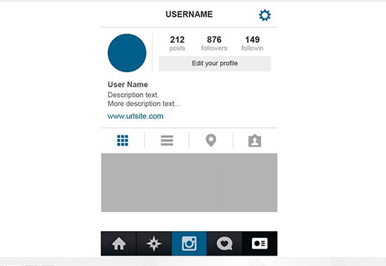 Instagram UI