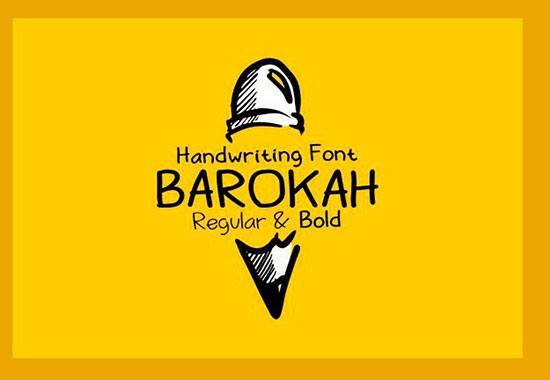 Barokah handwritten font