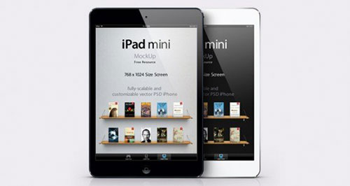 iPad Mini Psd Vector Mockup