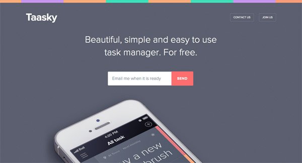 网页设计欣赏：Taasky