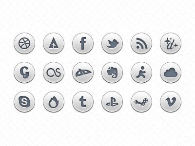 Social-icons-free-psd-dribbble