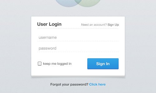 设计达人 - 45个免费漂亮的登陆、注册界面PSD