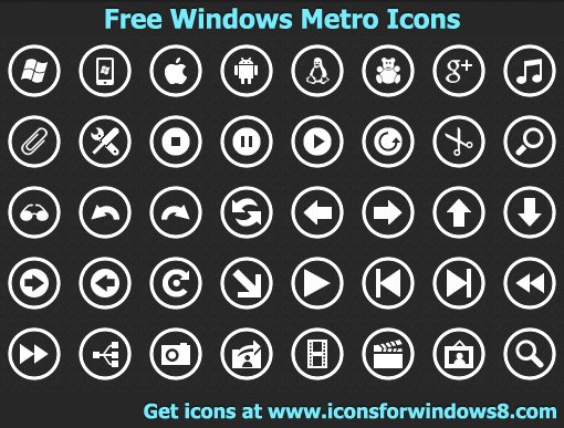 设计达人 - windows 8 Metro ui icon 图标素材下载