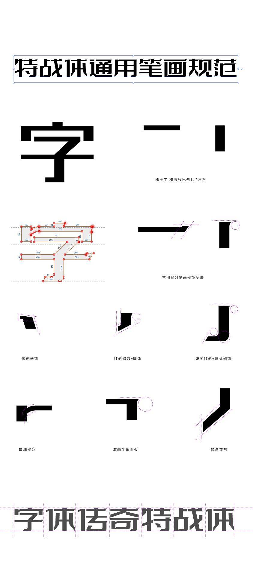 字体传奇特战体，一款微设计变形字体（免费商用）