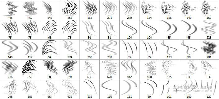 硬核干货-近300套超全PS笔刷合集，
