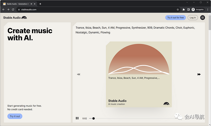 Stable Audio：用AI轻松创作高品质音乐的利器