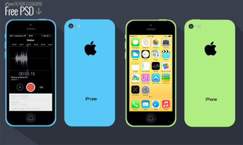 iphone-5c-free-psd