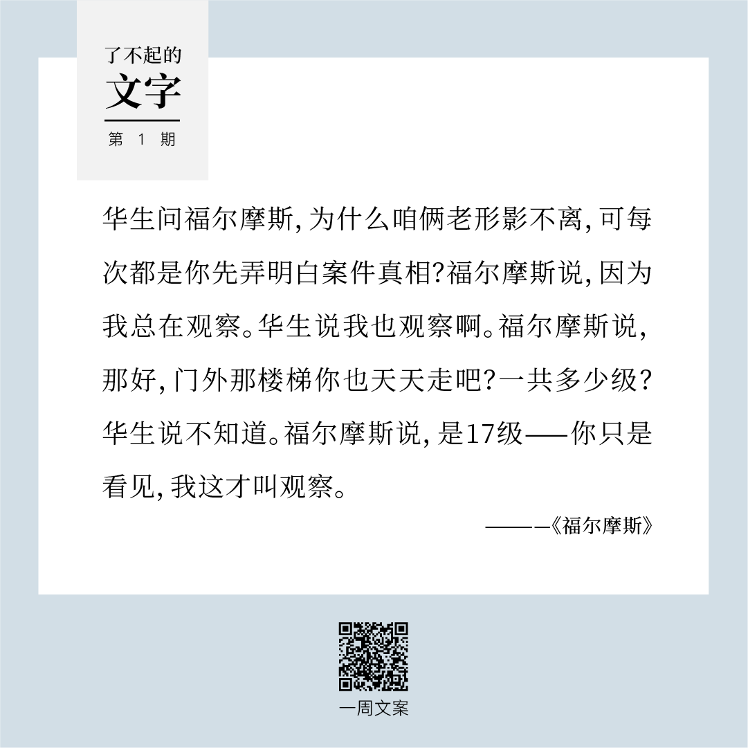 在笼里出生的鸟会以为飞翔是一种病|了不起的文字（1）