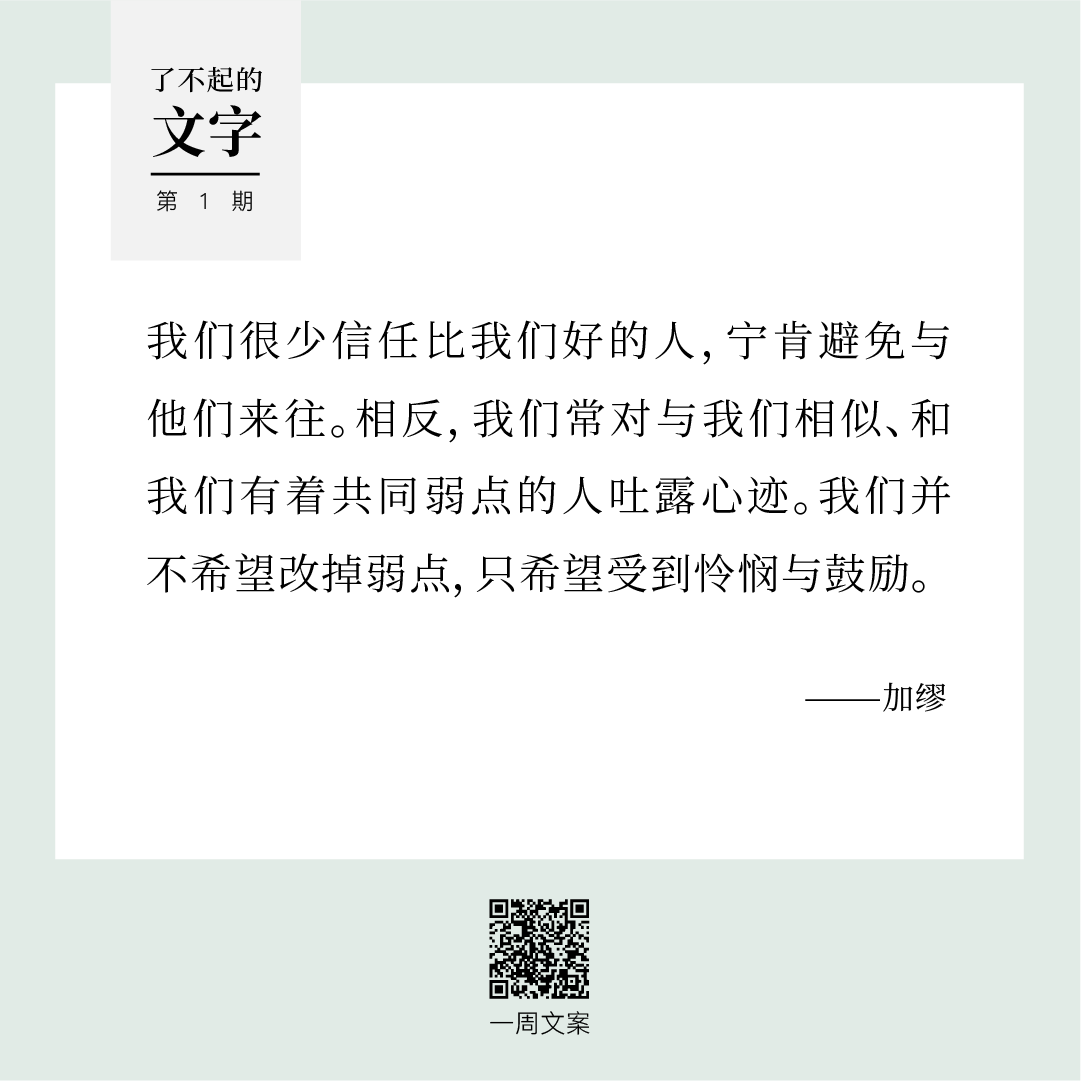 在笼里出生的鸟会以为飞翔是一种病|了不起的文字（1）