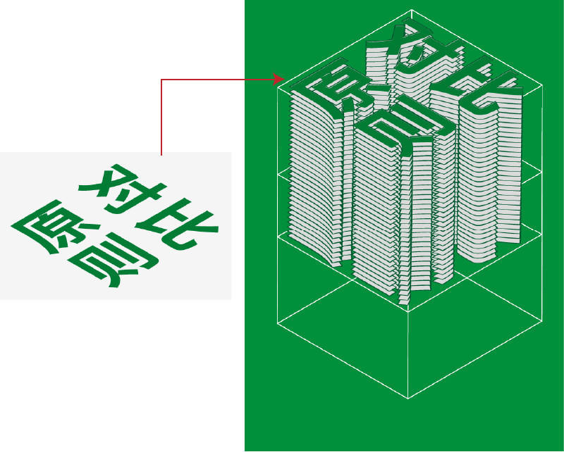 运用「对比原则」打破单调呆板的设计