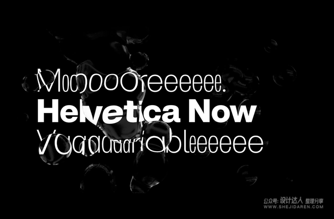 Helvetica 发布可变字体！提供100万种样式