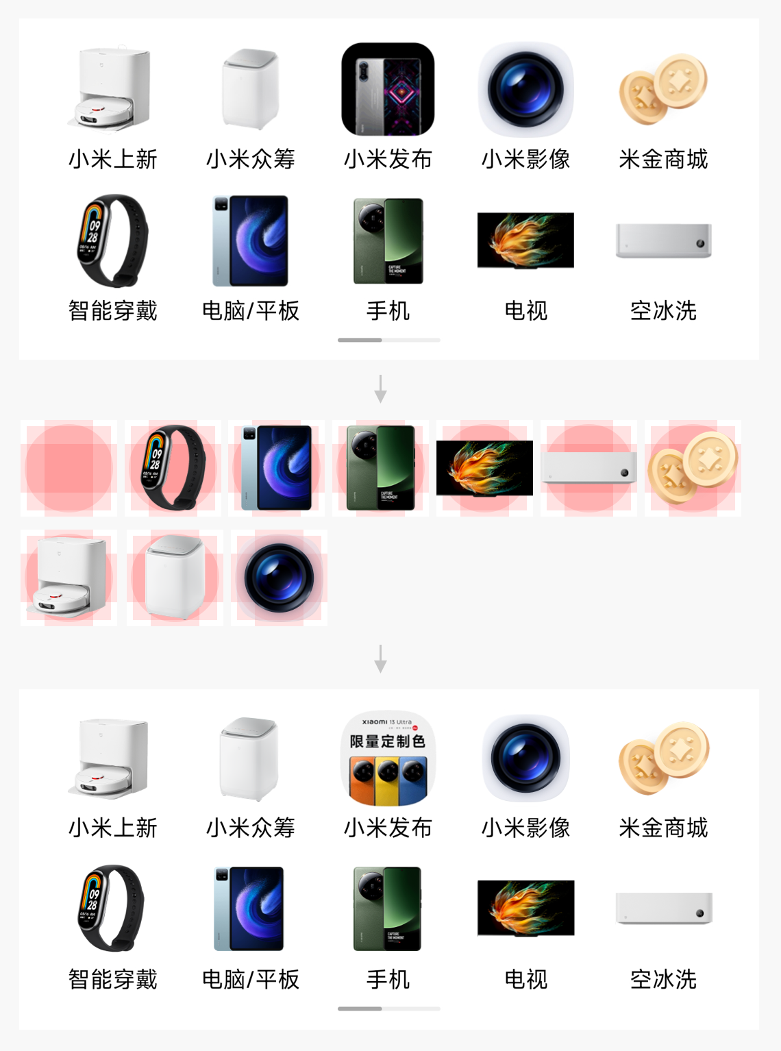 小米商城APP首页优化改版