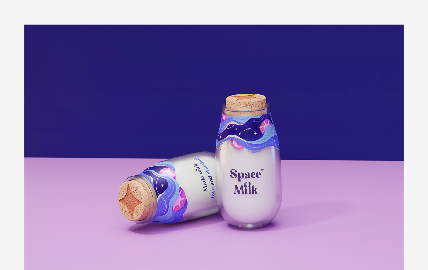 Space Milk牛奶概念品牌包装设计