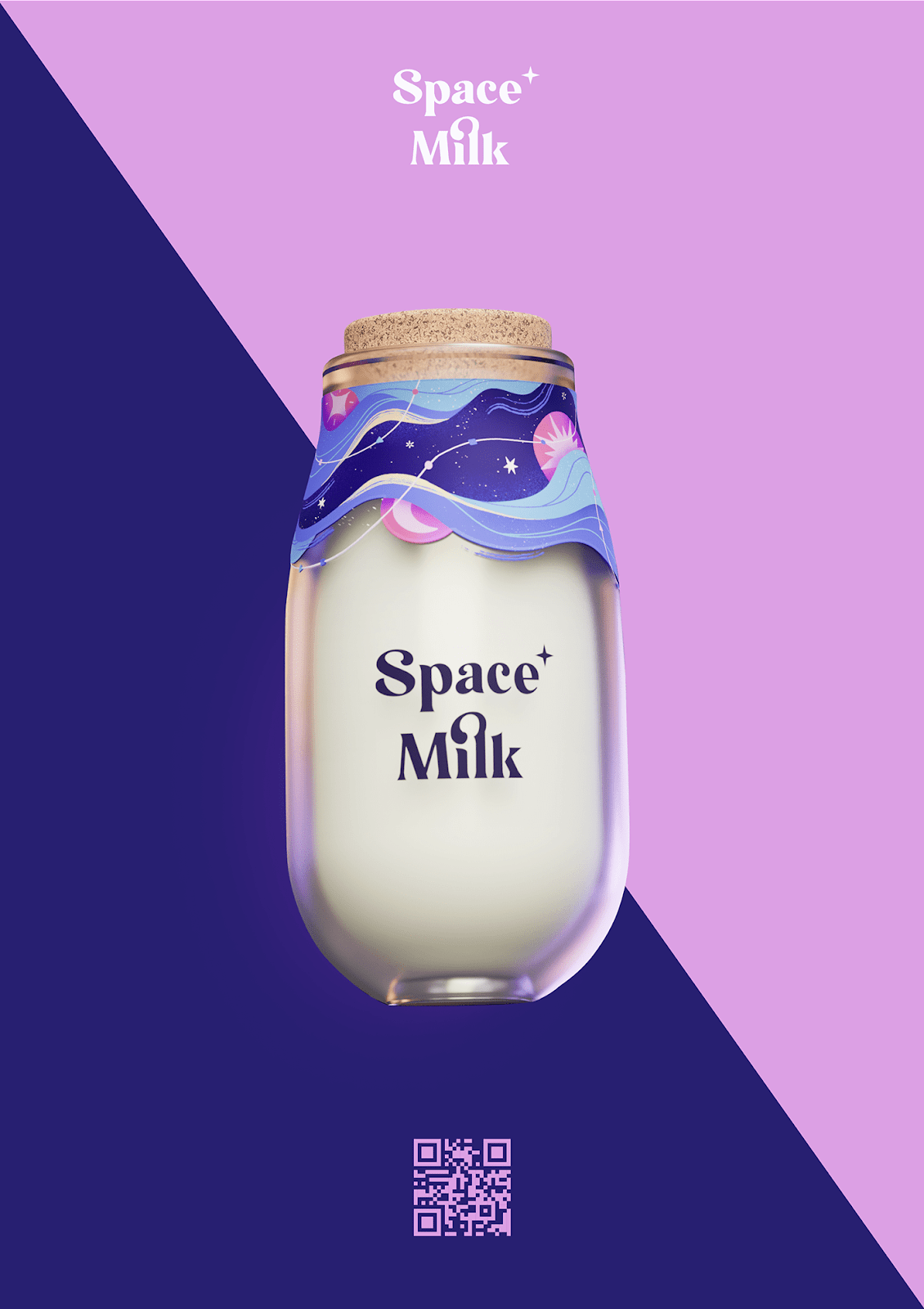 Space Milk牛奶概念品牌包装设计