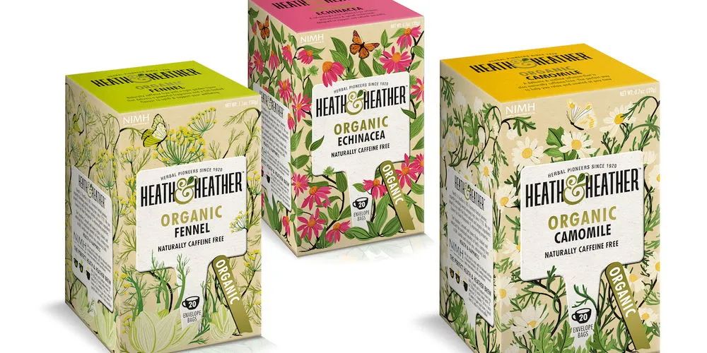 英国草药茶品牌Heath&Heather草药种子包装设计