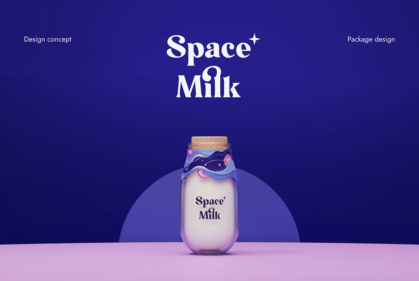 Space Milk牛奶概念品牌包装设计