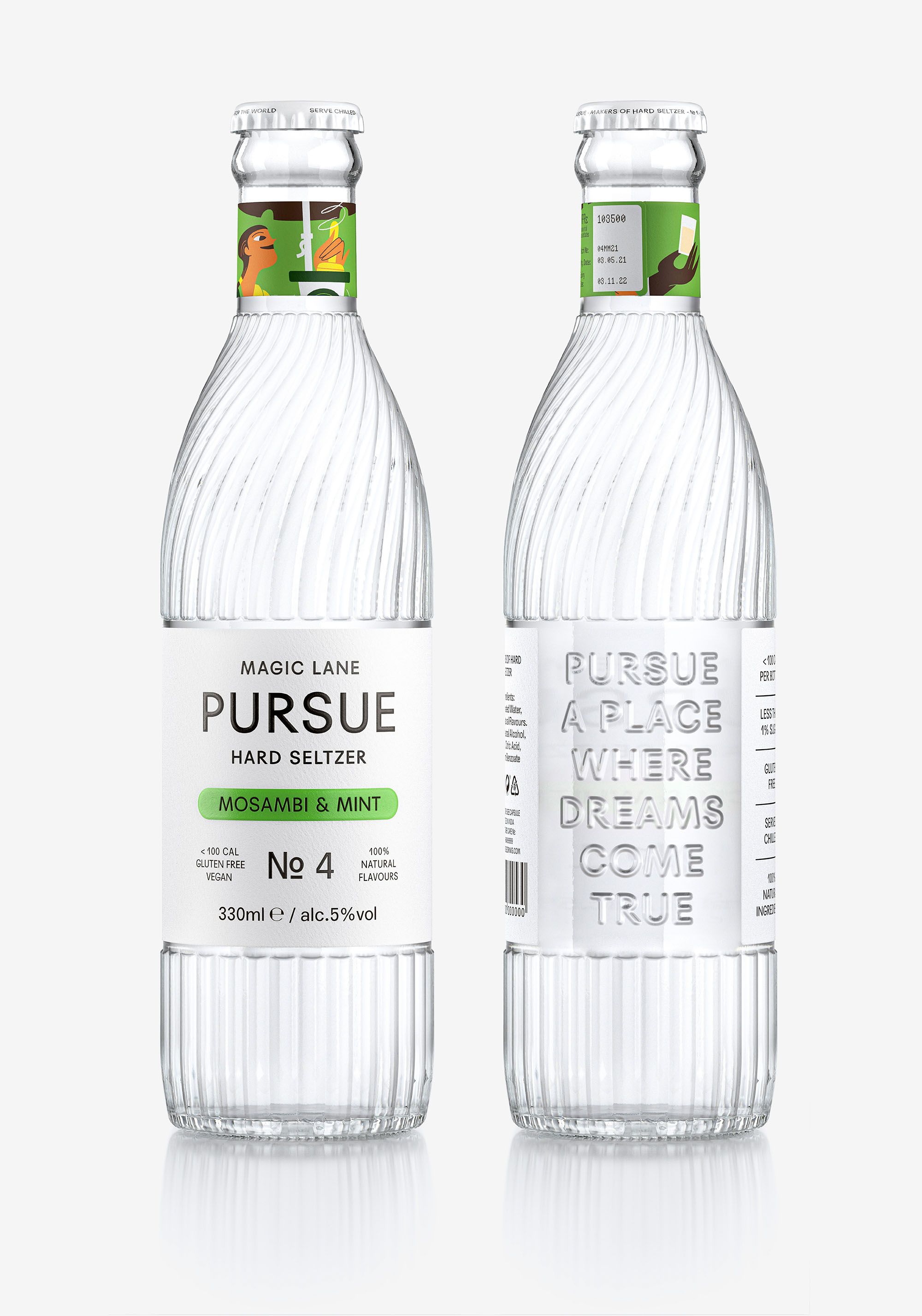 Pursue 苏打水包装设计