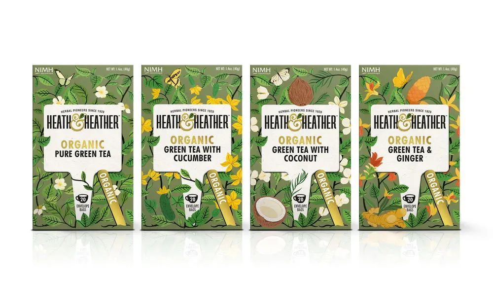 英国草药茶品牌Heath&Heather草药种子包装设计